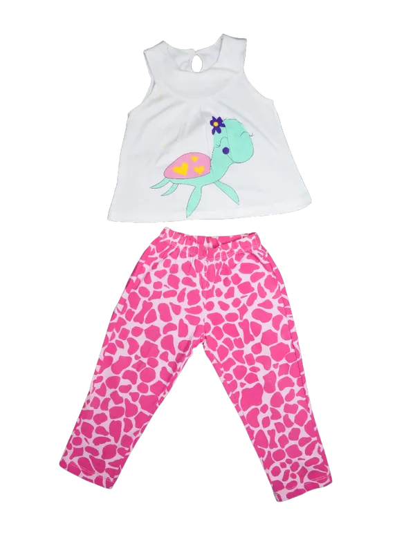 Conjunto de Niña Creaciones Cariñitos con Capri Multicolor